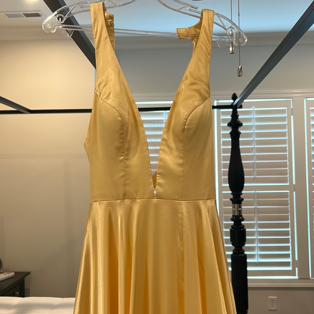 Yellow prom dress